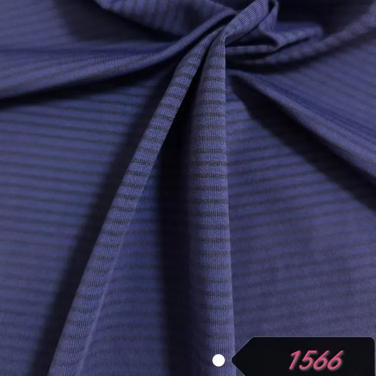 Neilona poliestera spandekss svītrains audums